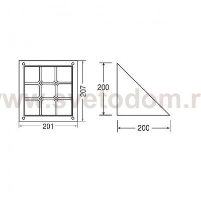 Светильник настенный Oasis Light 91441 Bl