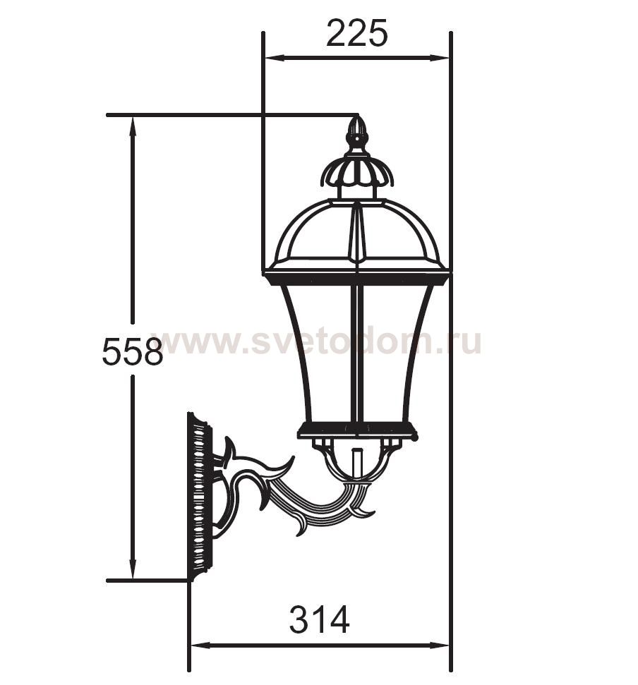 Светильник настенный  Oasis Light 95201L/15 Bl