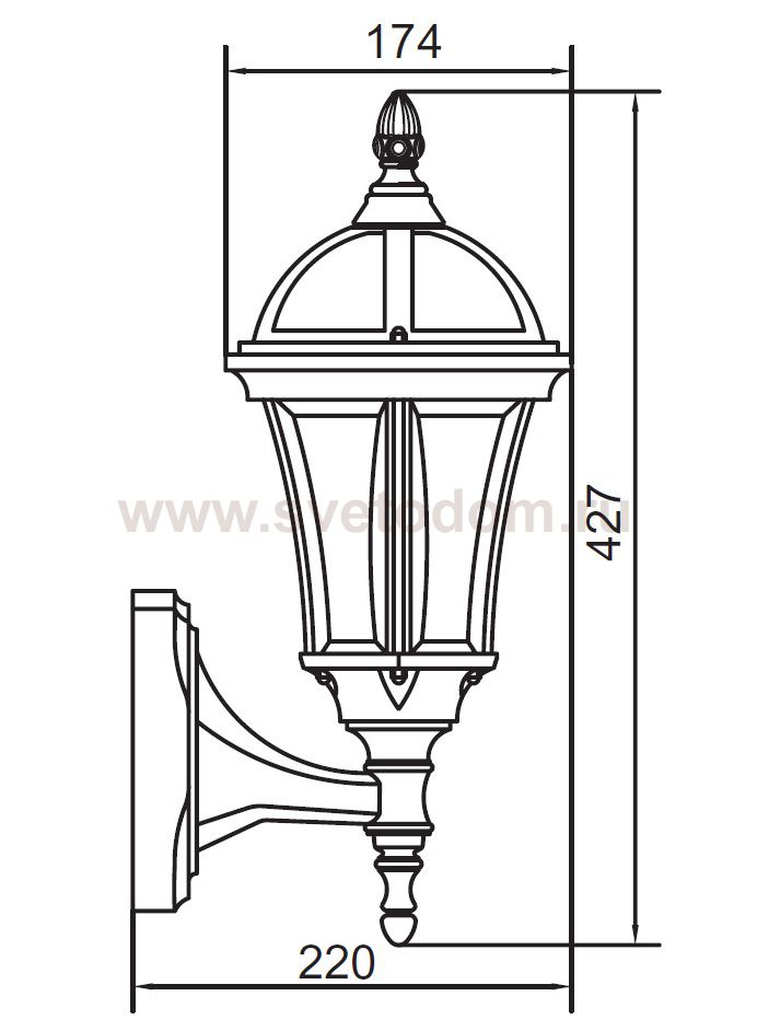 Светильник настенный Oasis Light 95201S/04 Bl