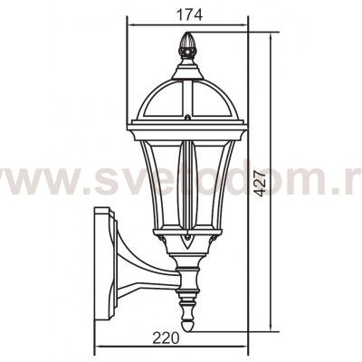 Светильник настенный Oasis Light 95201S/04 Bl