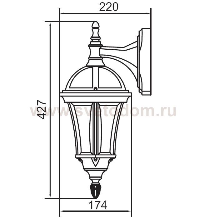 Светильник настенный Oasis Light 95202S/04 Gb