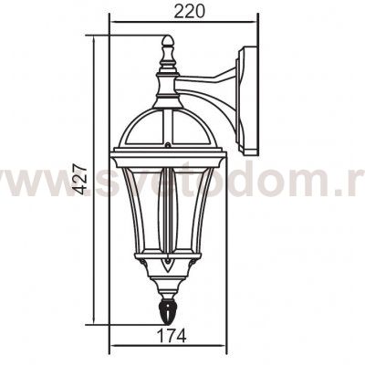 Светильник настенный Oasis Light 95202S/04 Gb