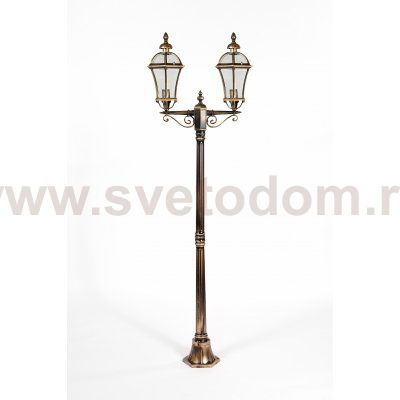 Светильник столб уличный 2 фонаря Oasis Light 95208LA Gb