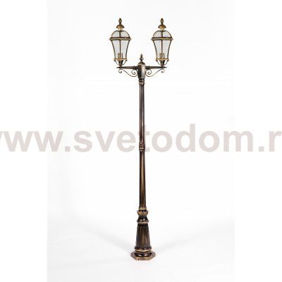 Светильник столб уличный 2 фонаря Oasis Light 95209LA Gb