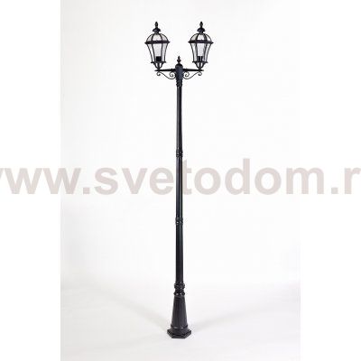 Светильник столб уличный 2 фонаря Oasis Light 95210LA 21 Bl