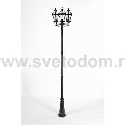 Светильник столб уличный 3 фонаря Oasis Light 95210LB 21 Bl