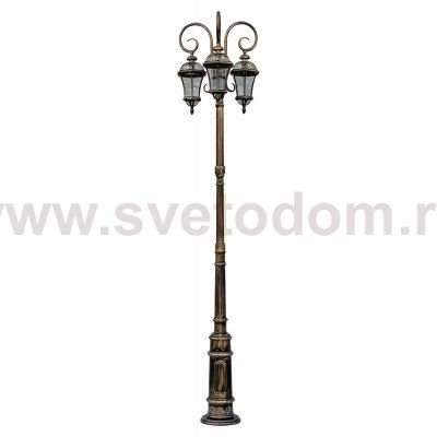 Светильник столб уличный 3 фонаря Oasis Light 95210LB/18/E7 Gb