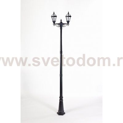 Светильник столб уличный 2 фонаря Oasis Light 95210SA 21 Bl