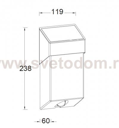 Светильник навесной на солнечной батарее Oasis Light ST9079