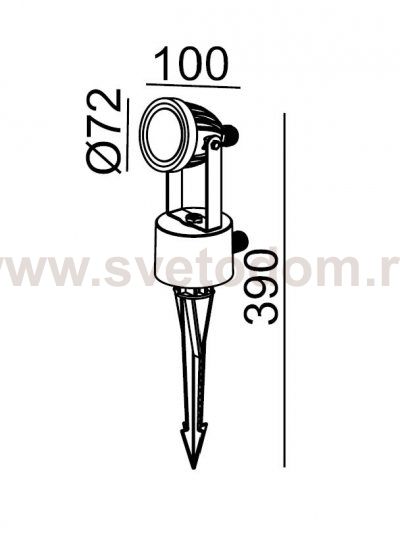 Прожектор ландшафтный на колышке Oasis Light W12636
