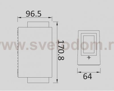 Светильник настенный Oasis Light W1862-B3