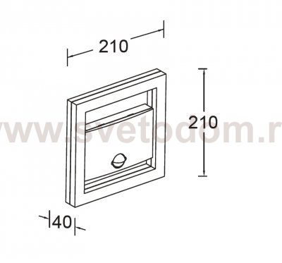 Светильник настенный c датчиком движения Oasis Light W1943-Pir-3К