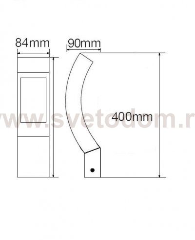 Светильник столб уличный Oasis Light W2143-400