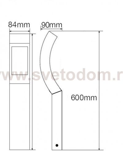 Светильник столб уличный Oasis Light W2143-600