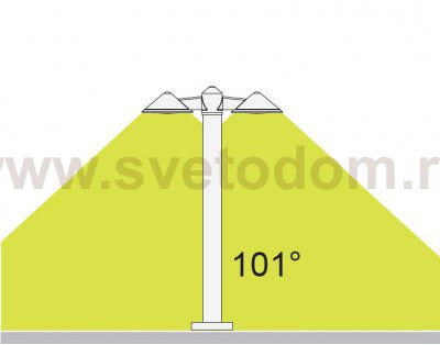Светильник столб уличный 2 светильника Oasis Light W21876N3-950