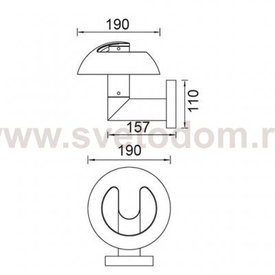 Светильник настенный Oasis Light W2251S 