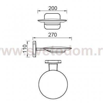 Светильник настенный Oasis Light W2256S