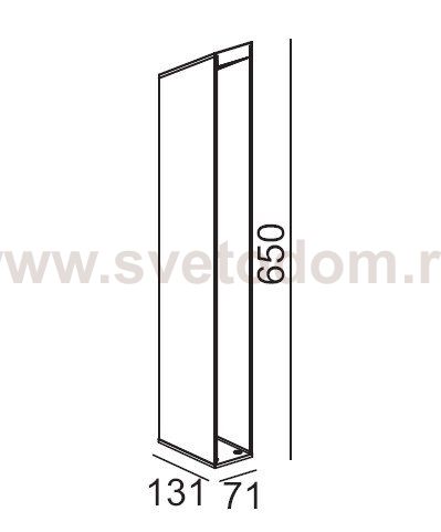 Светильник столб уличный Oasis Light W61812-650