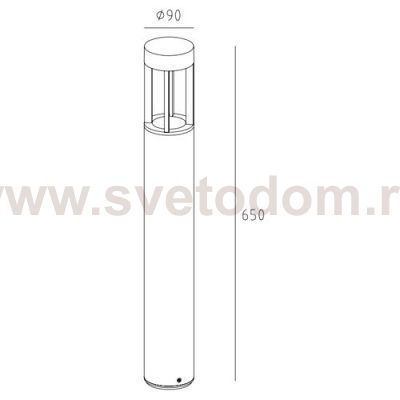Светильник столб уличный Oasis Light W61843-650