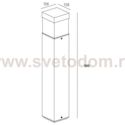 Светильник столб уличный Oasis Light W61852-900