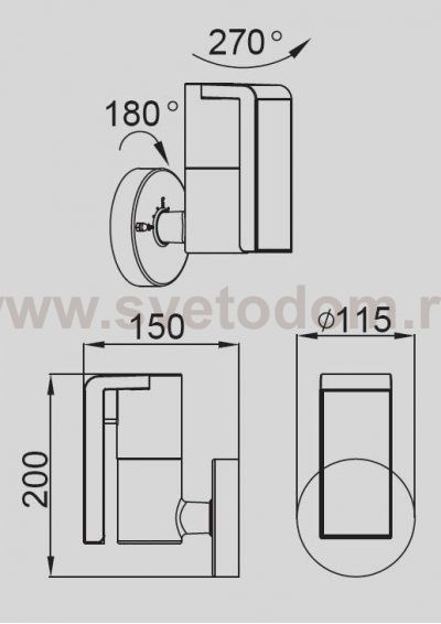 Светильник настенный Oasis Light W6190