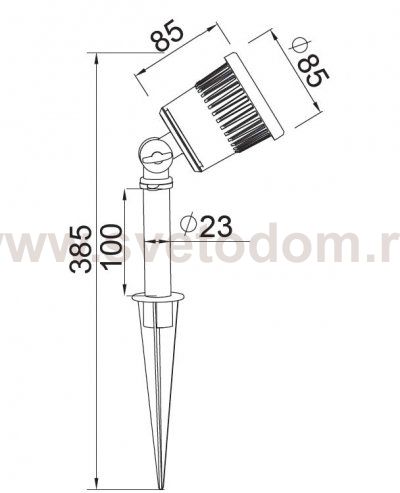 Прожектор ландшафтный на колышке Oasis Light W8091