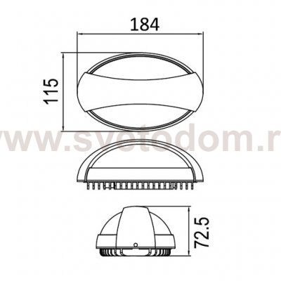 Светильник настенный Oasis Light W1861 Gr