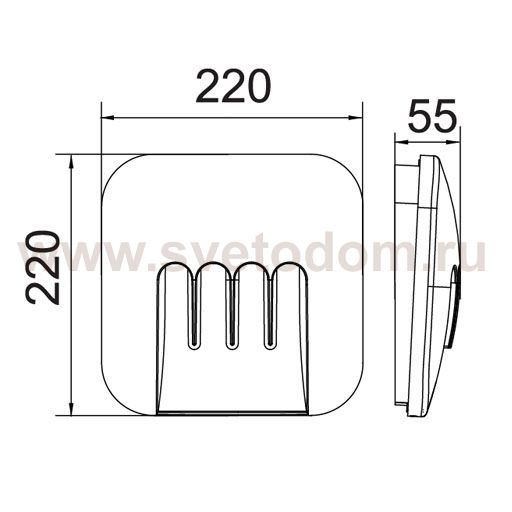 Светильник настенный Oasis Light W1872 S