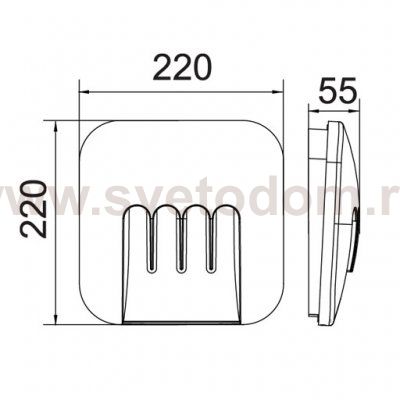 Светильник настенный Oasis Light W1872 S
