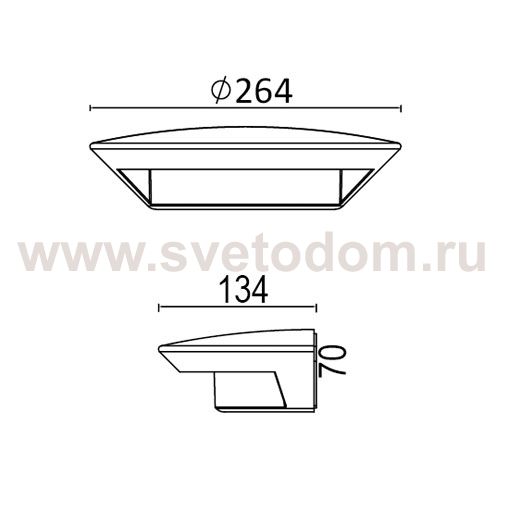 Светильник настенный Oasis Light W1880S S