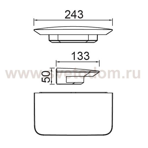 Светильник настенный Oasis Light W1881S S