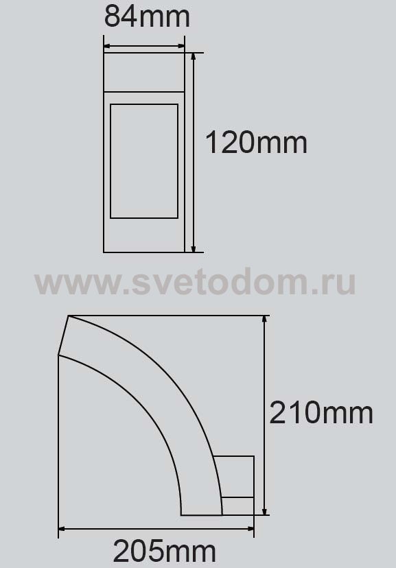 Светильник настенный Oasis Light W2141 Gr