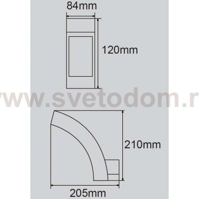 Светильник настенный Oasis Light W2141 Gr