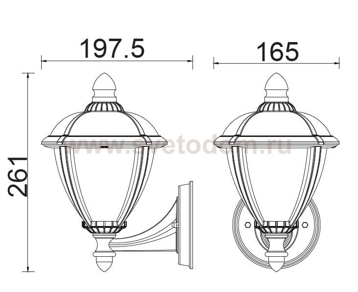 Светильник настенный Oasis Light W2601 Bl