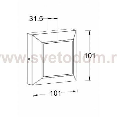 Светильник настенный накладной Oasis Light W4021 Gb