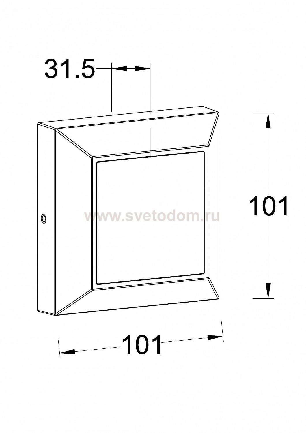 Светильник настенный накладной Oasis Light W4021 Gr