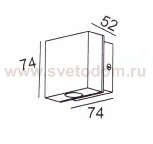 Светильник настенный 1 луч Oasis Light W78328 S