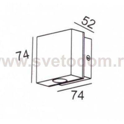 Светильник настенный 1 луч Oasis Light W78328 S