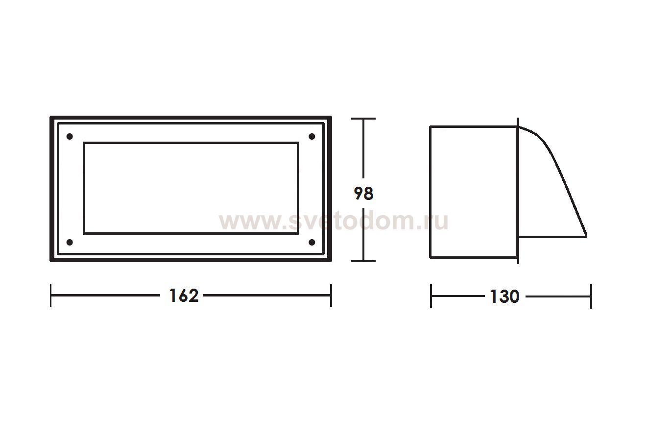 Светильник встраиваемый  Oasis Light W91494 Bl