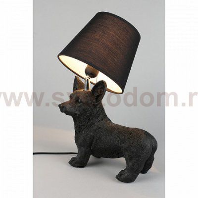 Светильник настольный Omnilux OML-16304-01 (черная собака)