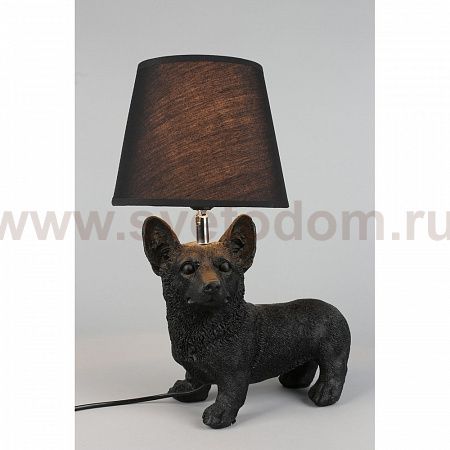 Светильник настольный Omnilux OML-16304-01 (черная собака)