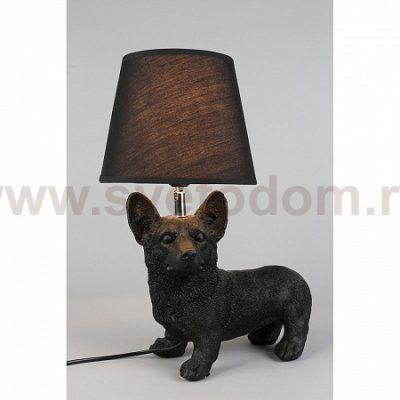 Светильник настольный Omnilux OML-16304-01 (черная собака)