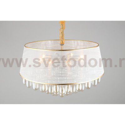 Люстра подвесная хрустальная с абажуром Omnilux OML-71803-08 Pineto