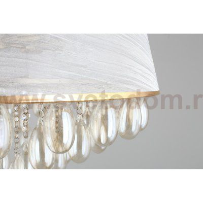 Люстра подвесная хрустальная с абажуром Omnilux OML-71803-08 Pineto