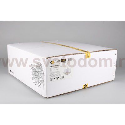 Люстра подвесная хрустальная с абажуром Omnilux OML-71803-08 Pineto