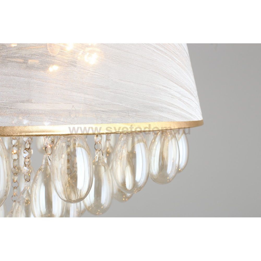 Люстра подвесная хрустальная с абажуром Omnilux OML-71803-08 Pineto