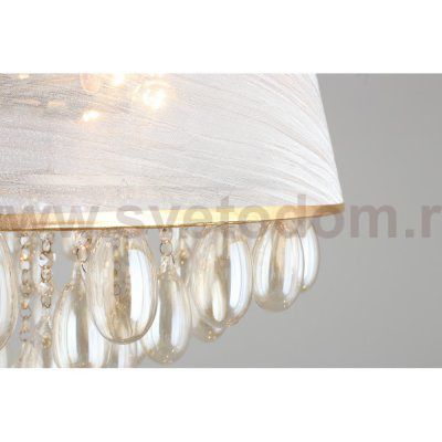 Люстра подвесная хрустальная с абажуром Omnilux OML-71803-08 Pineto