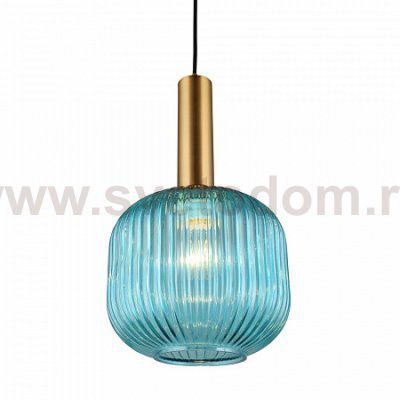 Светильник подвесной бирюзовый Omnilux OML-99416-01 Triscina