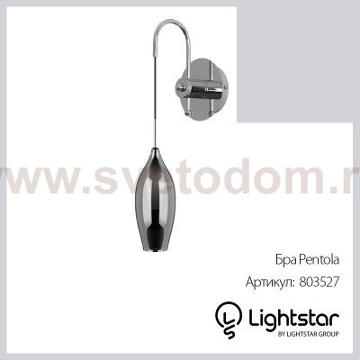 Светильник бра Lightstar 803527 Pentola