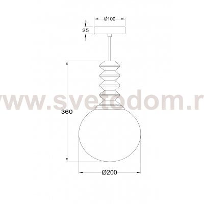 Подвесной светильник Maytoni P150PL-01BG